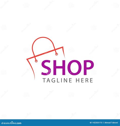 Shop Logo Vector Template Design Illustration Stock Vector ...