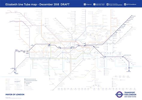 Elizabeth Line map