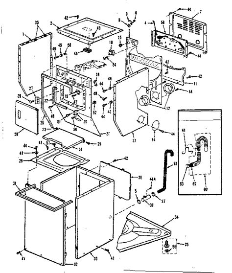 Kenmore Stackable Washer Dryer Parts Diagram