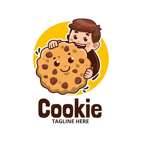 Free Vector | Hand drawn cookies logo template