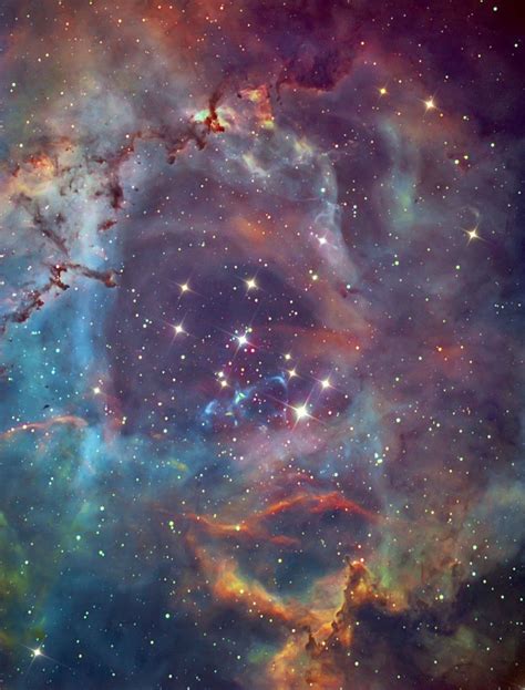 The Center of a Rose - Stellar Winds in NGC 2237 known as the Rose ...