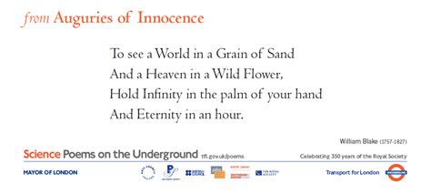 from Auguries of Innocence – Poems on the Underground