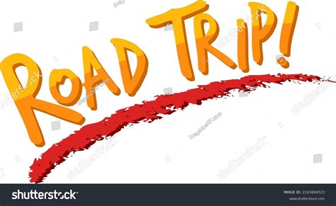 Road Trip Text Icon On White Stock Vector (Royalty Free) 2143804523 | Shutterstock