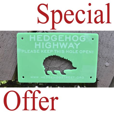 2 x Hedgehog Highway Signs for £5 - The British Hedgehog Preservation ...