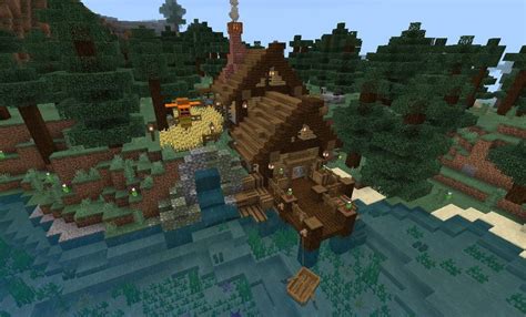 A nice little fishing house I made. : Minecraft