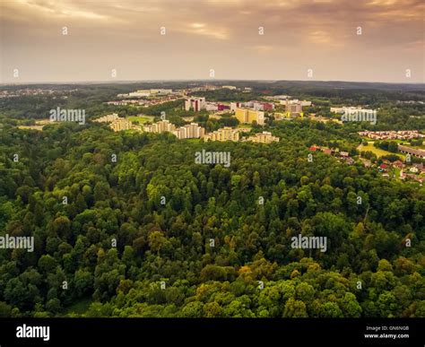 top view of parks in Vilnius Lithuania Stock Photo - Alamy