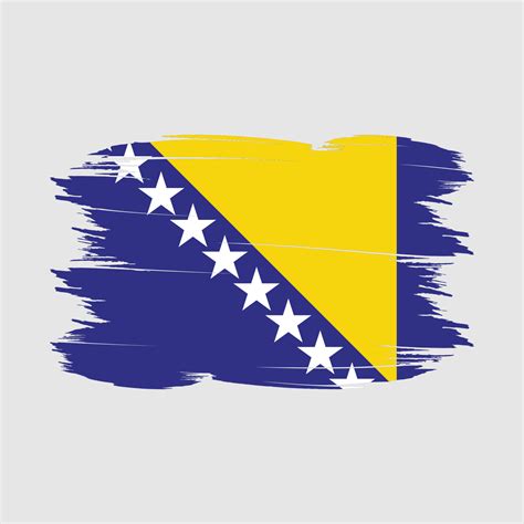 Bosnia Flag Brush Vector Illustration 17437391 Vector Art at Vecteezy