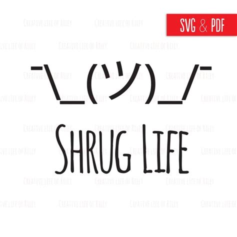 Shoulder Shrug Emoji Svg