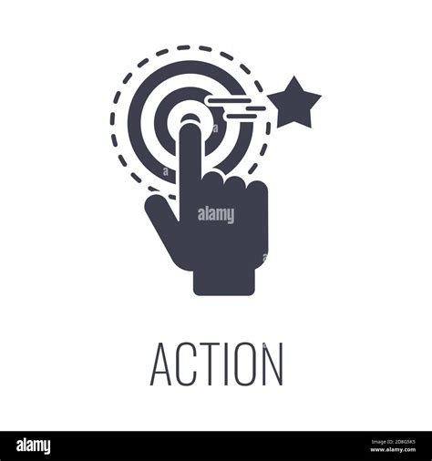 Action Icon. Call to action, CTA. Flat vector illustration Stock Vector ...