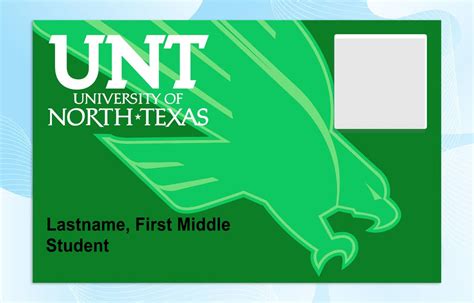 University of North Texas ID Template – PSD Photoshop File