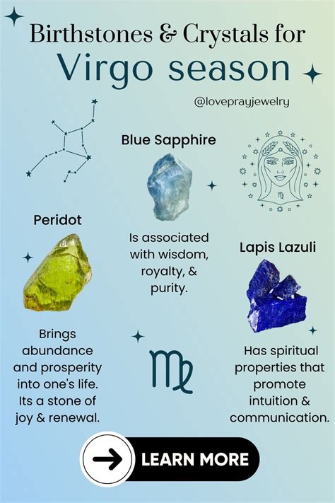 Virgo Birthstone & 7 Best Crystals For Virgos in 2024 | Virgo ...