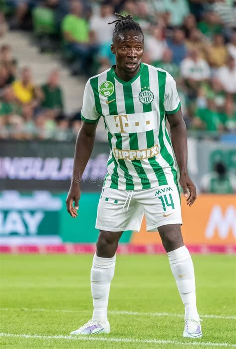 Ferencvaros Striker Fortune Bassey during UEFA Champions League ...