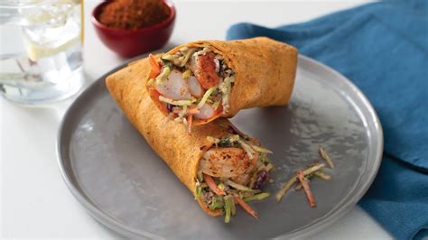 Healthy Shrimp Po Boy Wrap Recipe | Mission Foods - YouTube