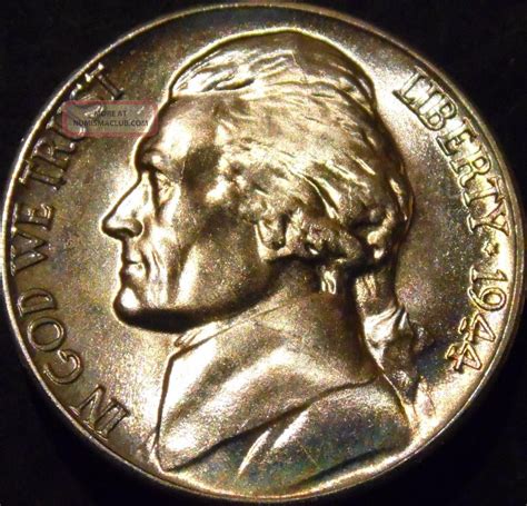 1944 - D Jefferson Nickel Gem Bu Uncirculated