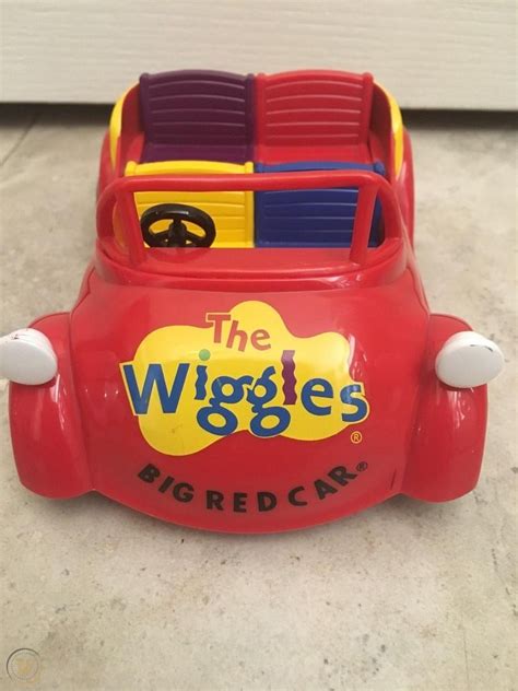 THE WIGGLES BIG RED CAR TOY WITH WIGGLES FIGURES BY SMITI - RARE ...