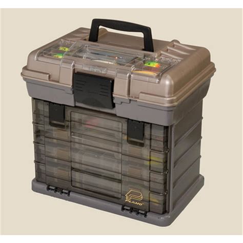 Plano® 4-BY® Rack Loader Tackle Box, Graphite / Sandstone - 121661 ...