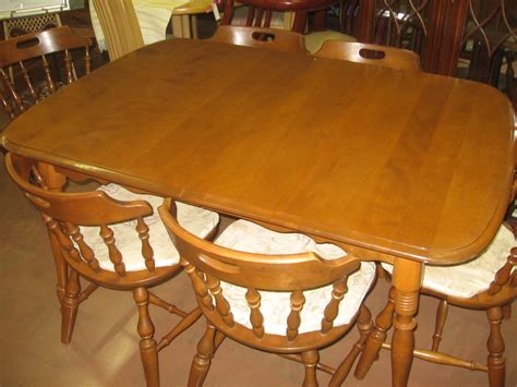 SOLD: Mid-century Rockport Maple dining table and chairs | Flickr