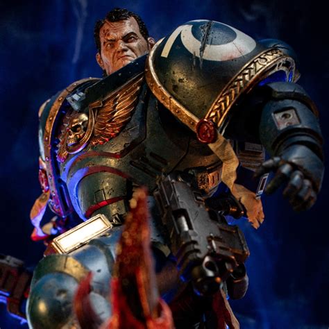 Weta: Lieutenant Titus Battleline Edition Warhammer 40,000 Space Marine 2 Statue 1/6 Scale by ...