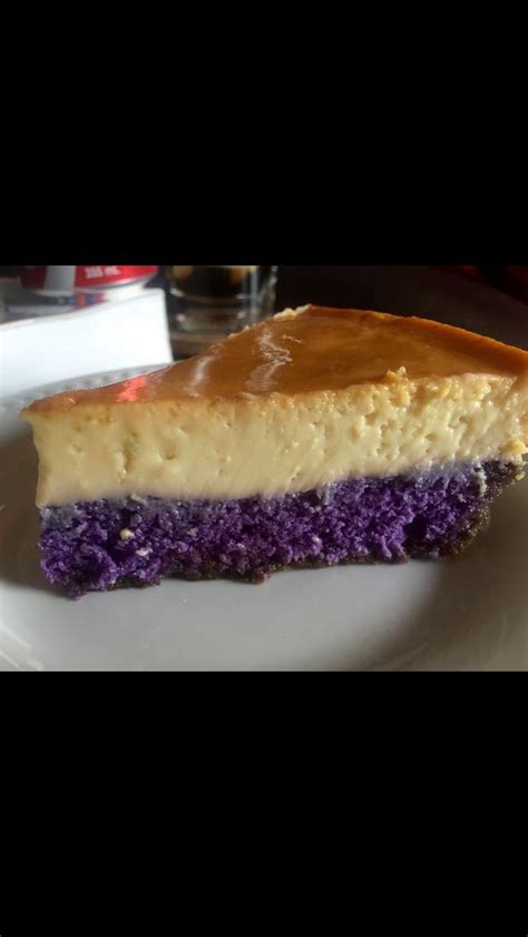 Pin by Maria Luz Suarin on purple yam cake | Custard cake, Food, Cake