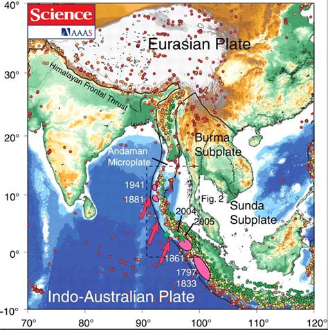 Map Indian Ocean Tsunami 2004