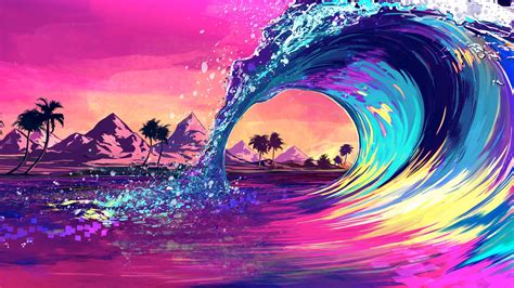 Retro Wave Ocean Wallpaper Hd Artist 4k Wallpapers Images Photos And Images