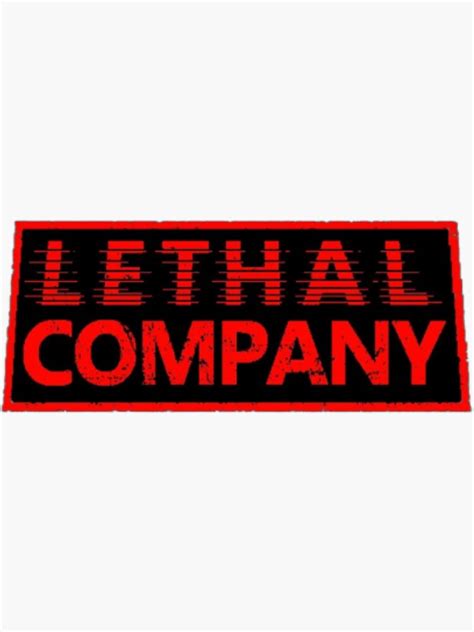 "Lethal Company Logo Dark" Sticker for Sale by EmberlyDawn | Redbubble