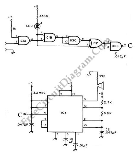 Logic Probe – Electronic Circuit Diagram