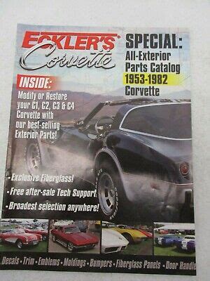 ECKLER'S CHEVROLET CORVETTE 2013 CATALOG CHEVY CAR PARTS & ACCESSORIES ...