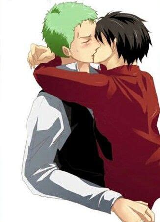 Zoro X Luffy Kissing One Piece One Piece Fanart One