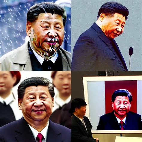 studio photo of xi jinping crying tears in the rain | Stable Diffusion ...