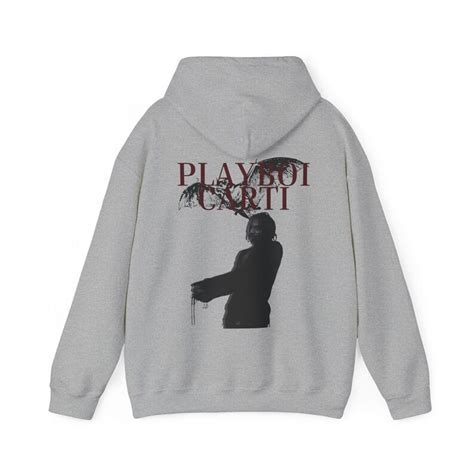 Rare Playboi Carti Hoodie, Rapper Playboi Carti Die Lit Merch, Unique Graphic , Gift For Him Her ...