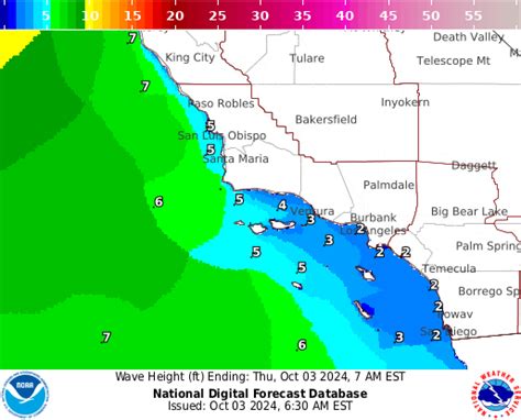 NOAA Graphical Forecast for Los Angeles/Oxnard, CA