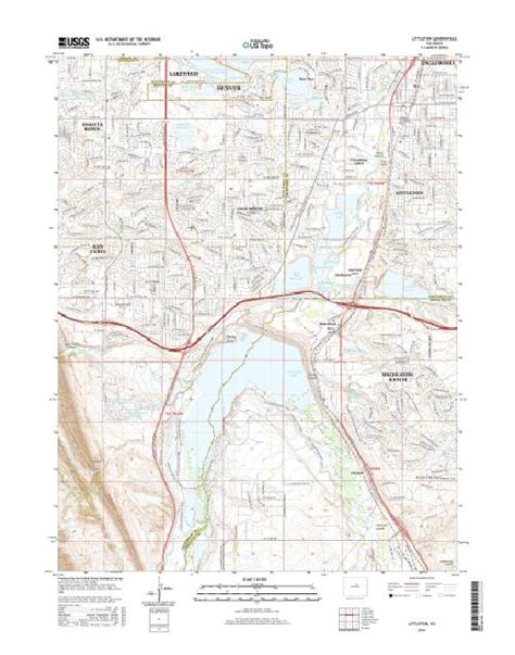 MyTopo Littleton, Colorado USGS Quad Topo Map