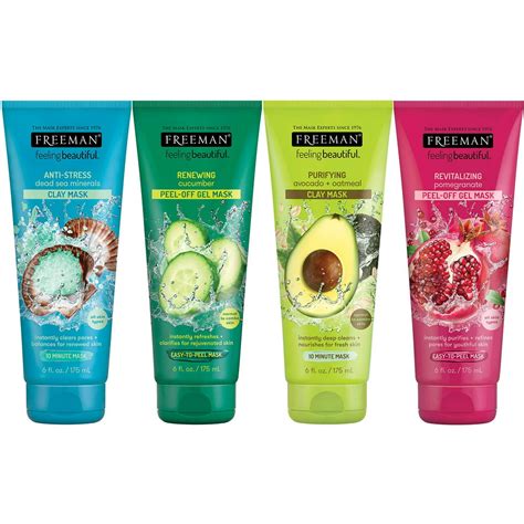 Freeman Facial Mask Variety Bundle for Skin Care, Peel Off Face Masks ...