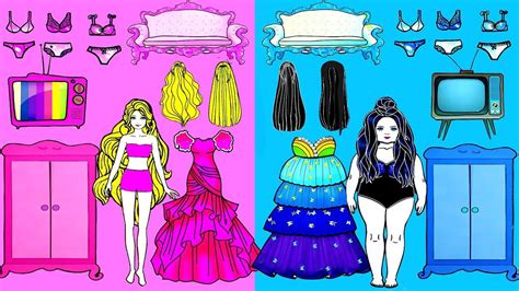 Paper Dolls Dress Up - Transformation Makeup Beauty Dresses Handmade Qui... | Paper dolls ...