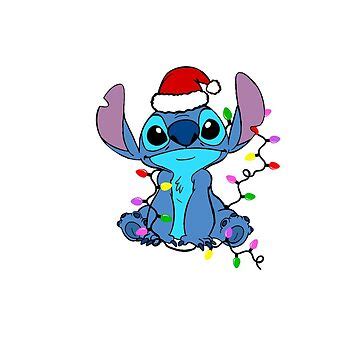 "Stitch Christmas Sticker" Sticker for Sale by stickersbyerinr | Redbubble