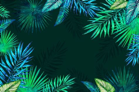 Tropical flowers background for zoom | Free Vector