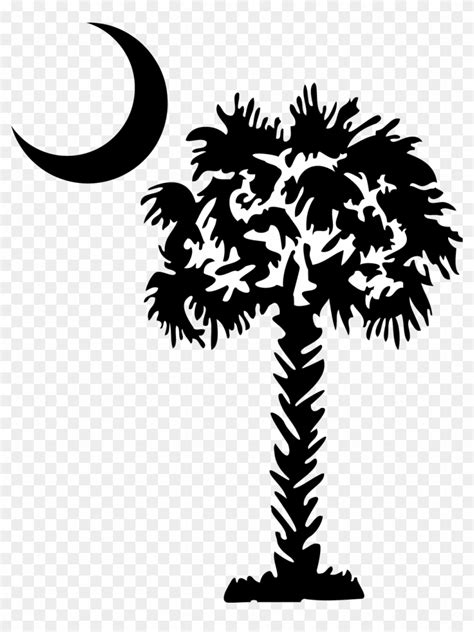 Moon Clipart Palmetto Tree - Palmetto Tree Clip Art - Free Transparent ...