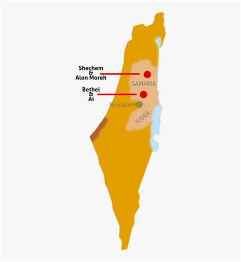 Shechem Israel Map