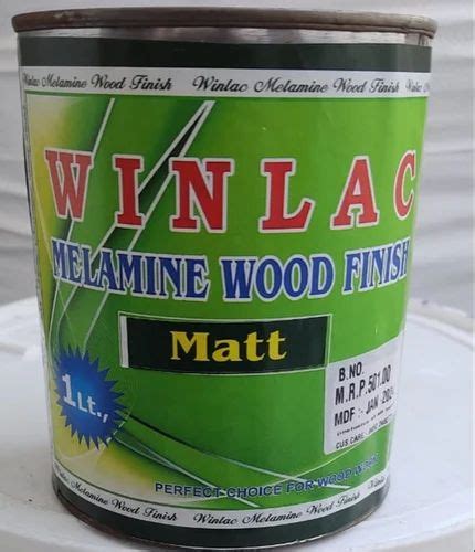 White Winlac Melamine Matt Wood Finish Paint, For Brush, Packaging Size ...