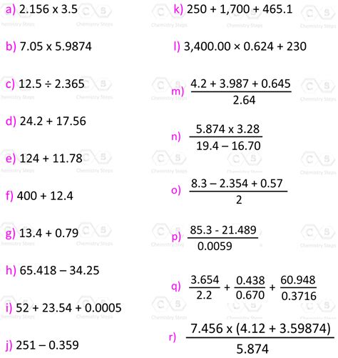 Significant Figures Practice Problems - Chemistry Steps