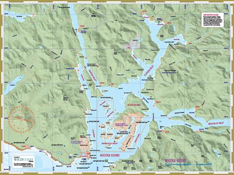 Nootka Sound map/chart for kayaking and boating – Wild Coast Publishing