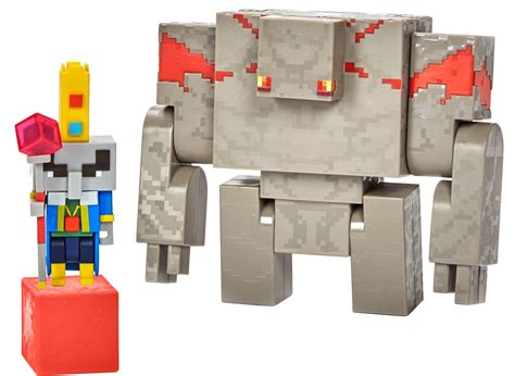 Buy Minecraft Dungeons 3.25-in Battle Figures 2-Pk, Arch Illager and Redstone Golem Online at ...