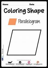 Parallelogram Coloring Page  Free Printable PDF For Kids sketch template