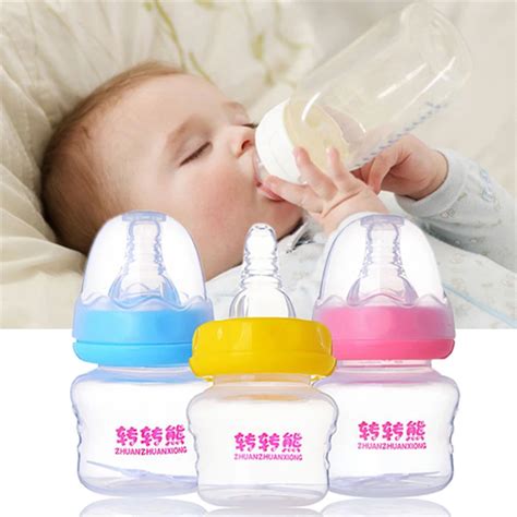 60ML Mini Baby Feeding Bottle BPA Free Safe Mamadeira Milk Juice Feeder Biberones Bebes Baby ...