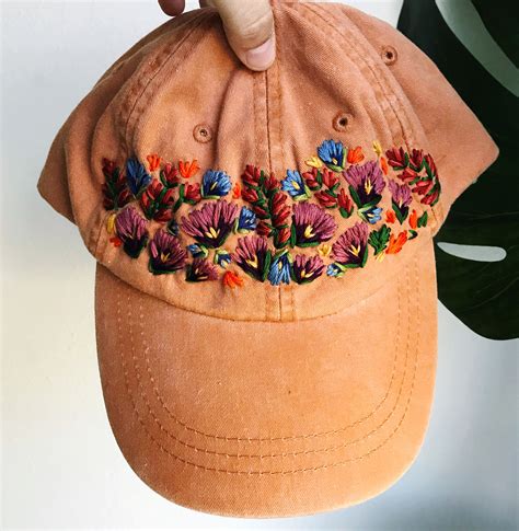 Hand-Embroidered Hats Let You Root for Your Favorite Team… Flowers ...