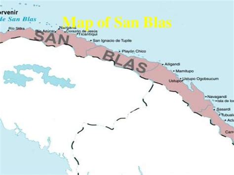 San Blas Islands Panama Map