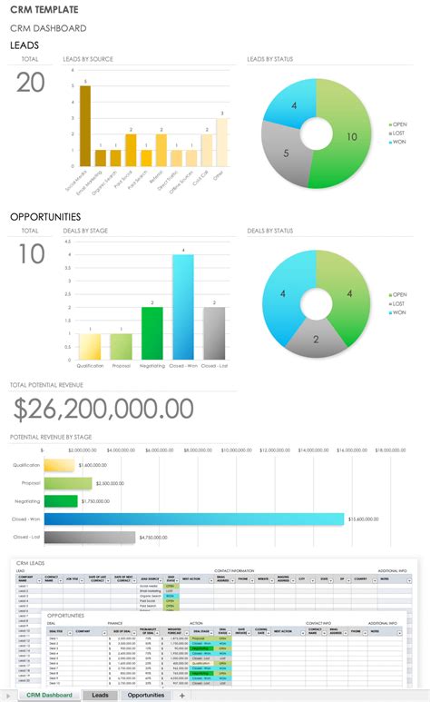 Free CRM Templates: Excel & Google Sheets | Smartsheet