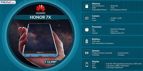 Huawei Honor 7X Full Specifications- Infographic | SAGMart