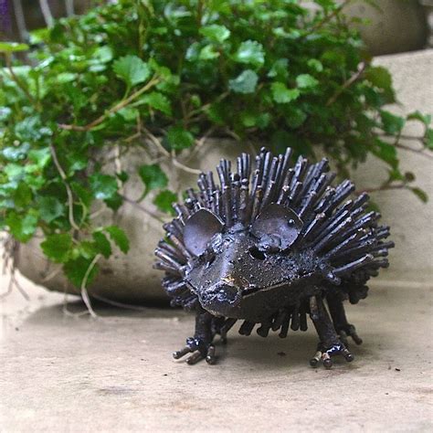 metal hedgehog garden sculpture by london garden trading ...